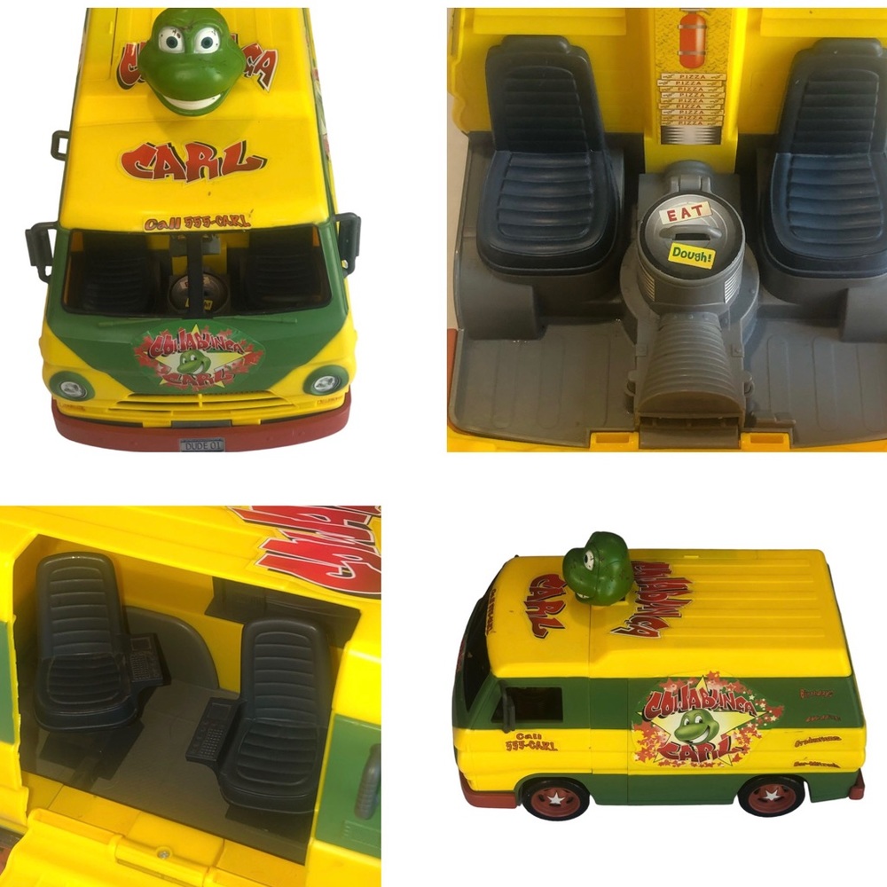 TMNT Cowabunga Carl Pizza Party Van 2006 Playmates Teenage Mutant Ninja Turtles